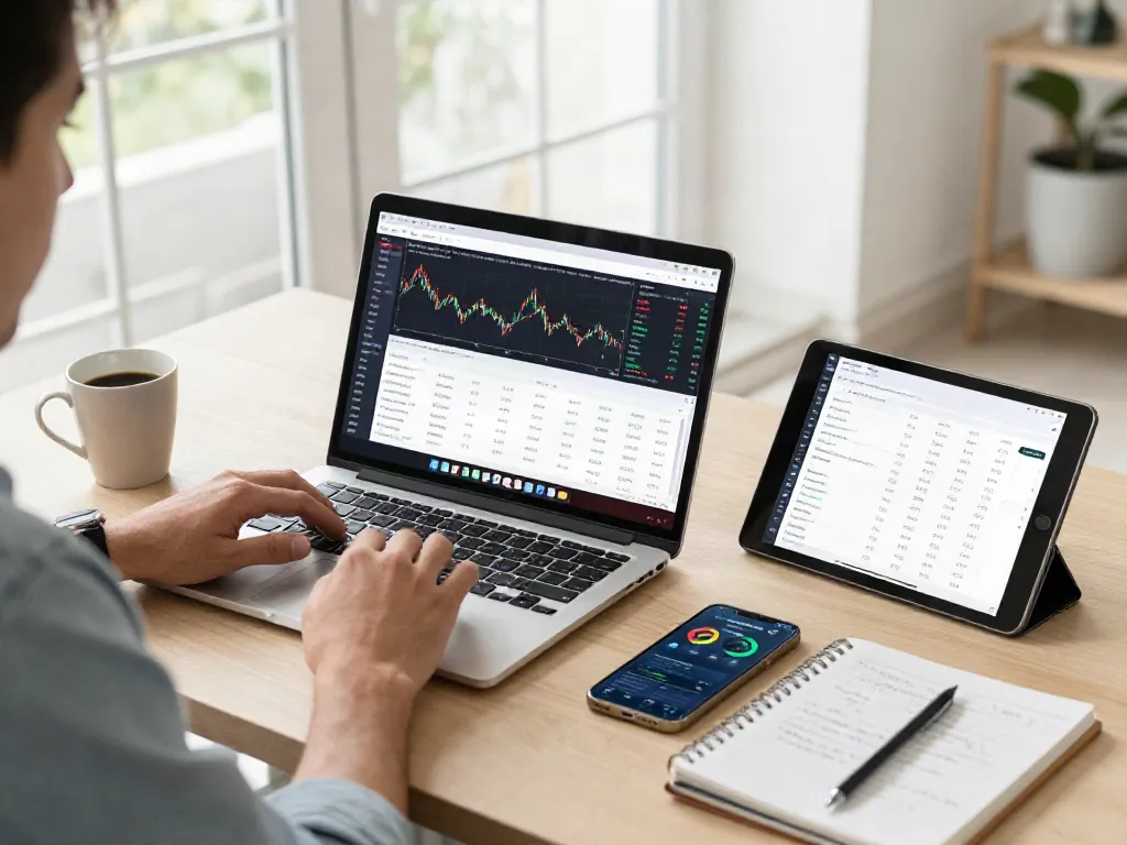 Interface de la plateforme essor invexaro affichant un utilisateur analysant les tendances du marché.