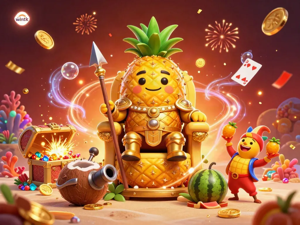 Experience the vibrant excitement of wintk as animated characters embody casino fun in an immersive 3D scene.